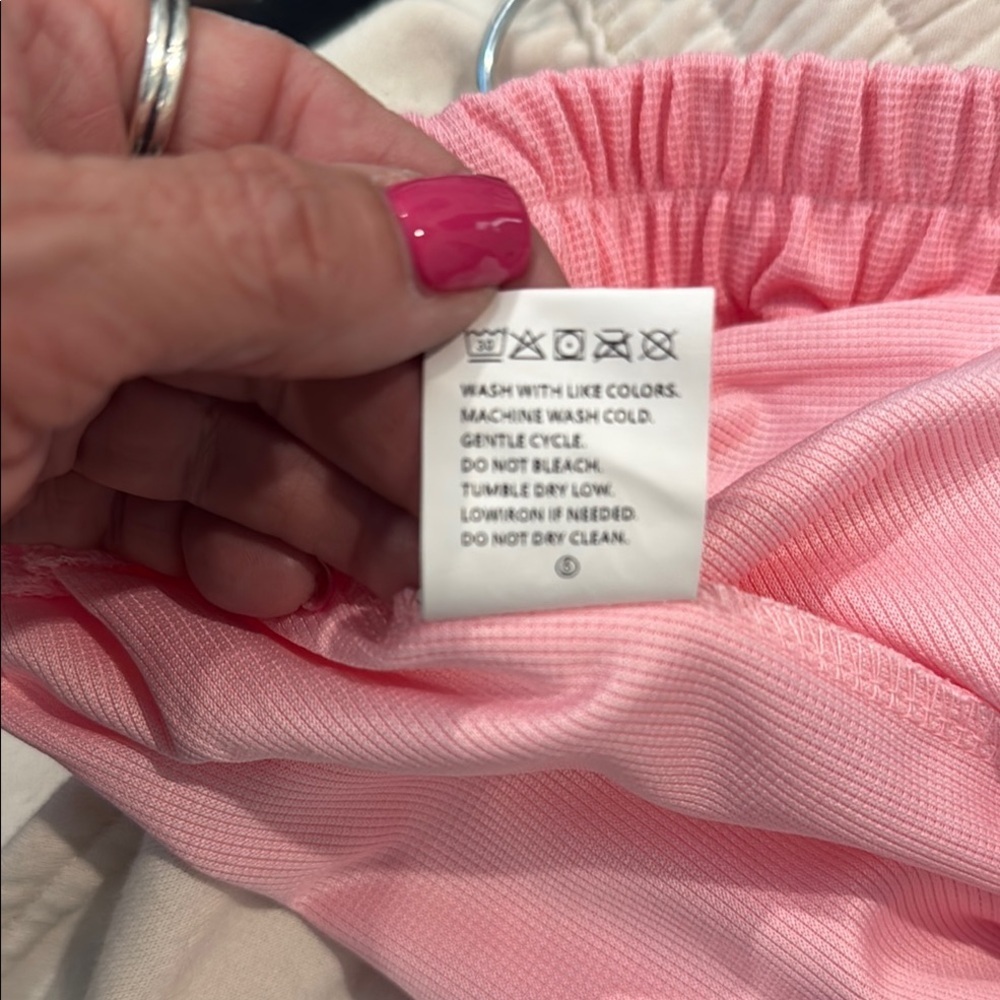 Pink Women's Pajama Shorts - Picture 6 of 6